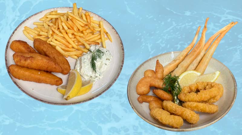 Billede af en Fish'n Chips platte 